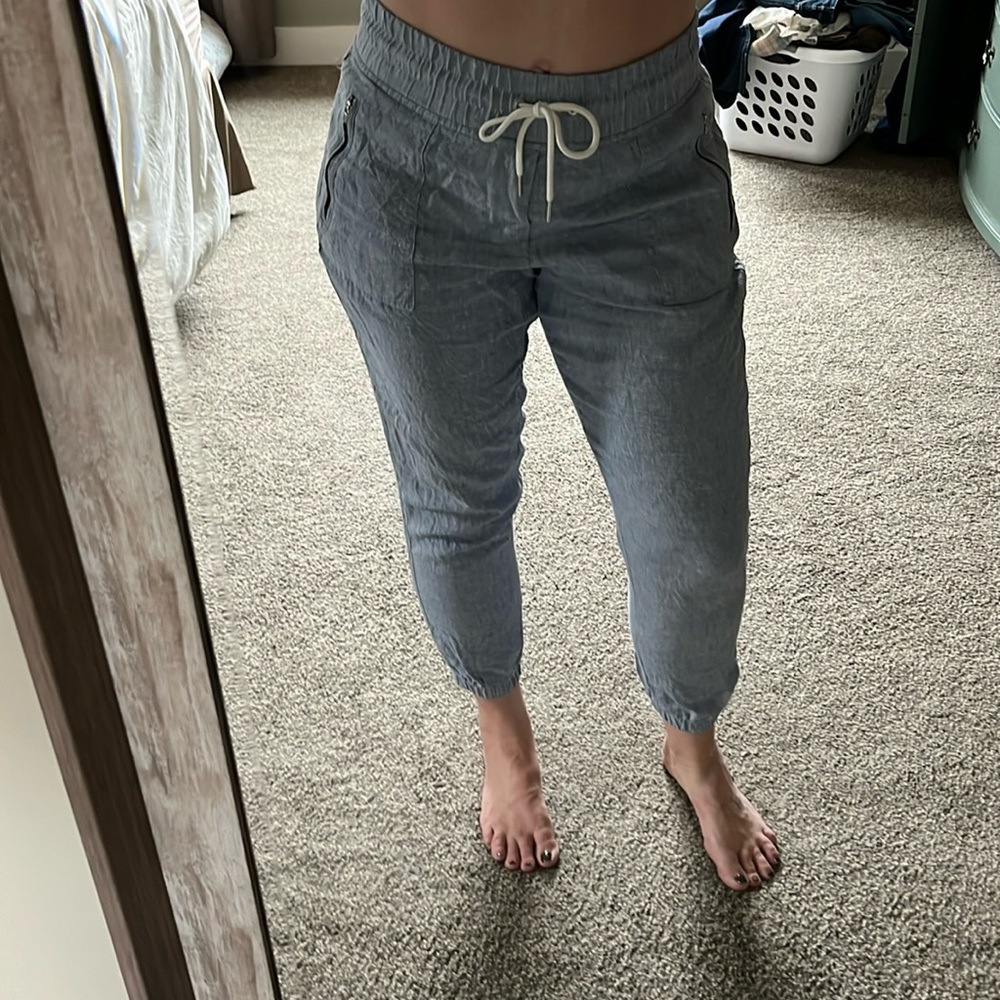 Linen joggers